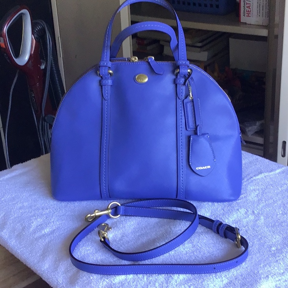 New Coach Peyton Leather Domed Satchel NWOT